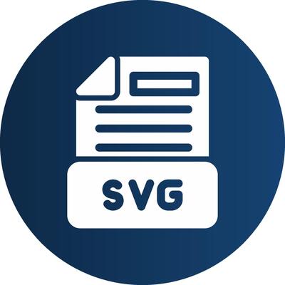Glyph  blue Circle  Gradient