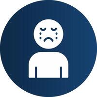 Glyph  blue Circle  Gradient vector