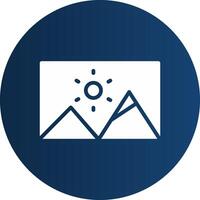 Glyph  blue Circle  Gradient vector