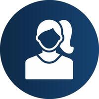 Woman Creative Icon Design vector