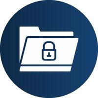 Locked Folder Creative Icon Design vector