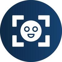 Face Detection Creative Icon Design vector