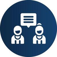 Discuss Creative Icon Design vector