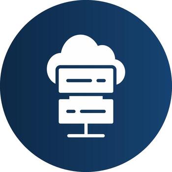 nube informática creativo icono diseño vector