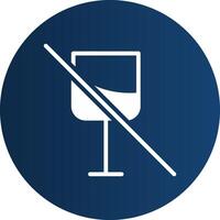 No Wine Creative Icon Design vector