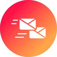 Mass Mailing Creative Icon Design vector