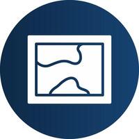 Glyph  blue Circle  Gradient vector