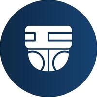 Glyph  blue Circle  Gradient vector