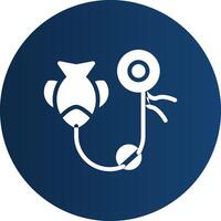 Glyph  blue Circle  Gradient vector