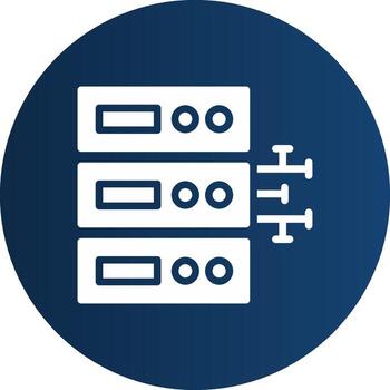 diseño de icono creativo de base de datos vector