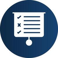Glyph  blue Circle  Gradient vector