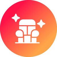 Car Seat Cleaning Creative Icon Design vector