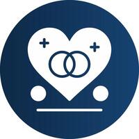 Glyph  blue Circle  Gradient vector