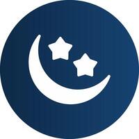 Moon Creative Icon Design vector