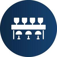 Bar Counter Creative Icon Design vector