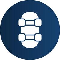 Skateboard Creative Icon Design vector