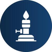 Bunsen Burner Creative Icon Design vector