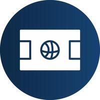 Basketball Court Creative Icon Design vector