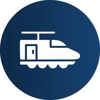 Electric Train Creative Icon Design vector