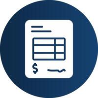 Invoice Creative Icon Design vector