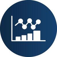 Bar Chart Creative Icon Design vector