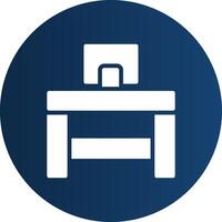 Glyph  blue Circle  Gradient vector