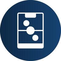 Glyph  blue Circle  Gradient vector