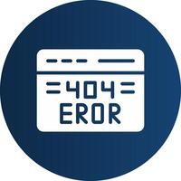 404 Error Creative Icon Design vector