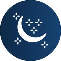 New Moon Creative Icon Design vector