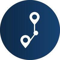 Glyph  blue Circle  Gradient vector