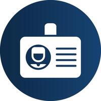 Glyph  blue Circle  Gradient vector