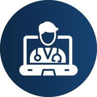 Digital Medicine Creative Icon Design vector