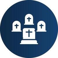 Graveyard Creative Icon Design vector