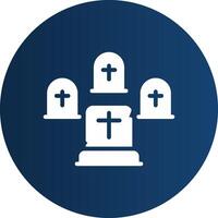 Graveyard Creative Icon Design vector