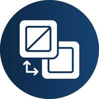 Glyph  blue Circle  Gradient vector