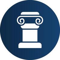 Glyph  blue Circle  Gradient vector