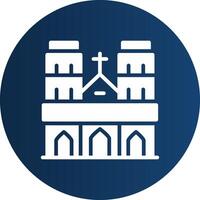 Notre Dame Creative Icon Design vector