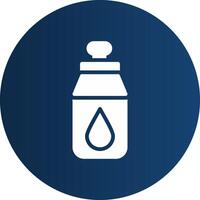 Water Bottle Creative Icon Design vector