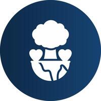 Save Planet Creative Icon Design vector