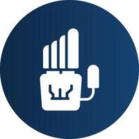 Robot Hand Creative Icon Design vector
