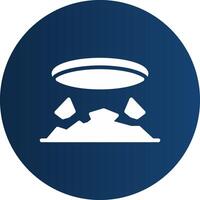 Glyph  blue Circle  Gradient vector