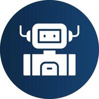 Industrial Robot Creative Icon Design vector