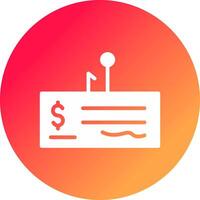 Cheque Fraud Creative Icon Design vector