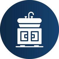 Washbasin Creative Icon Design vector