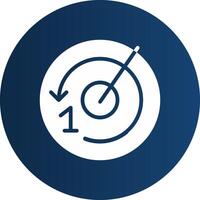 Glyph  blue Circle  Gradient vector