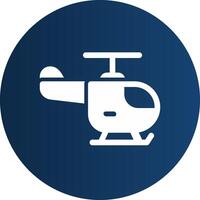 Helicopter Creative Icon Design vector