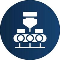 Glyph  blue Circle  Gradient vector