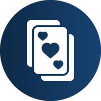 Playing Cards Creative Icon Design vector