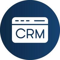 CRM Creative Icon Design vector