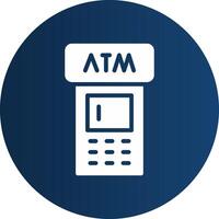 ATM Machine Creative Icon Design vector